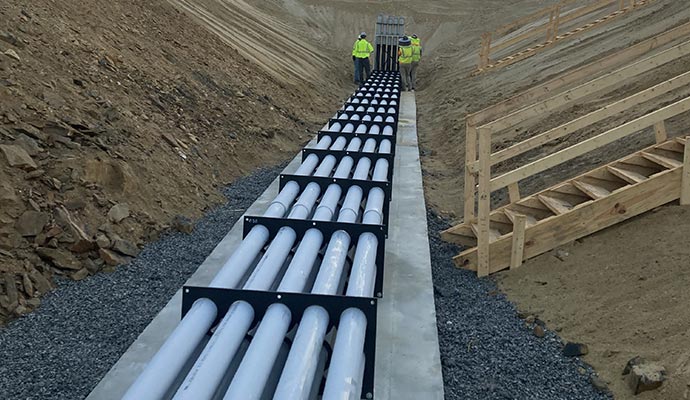 Commercial underground conduit installation planning