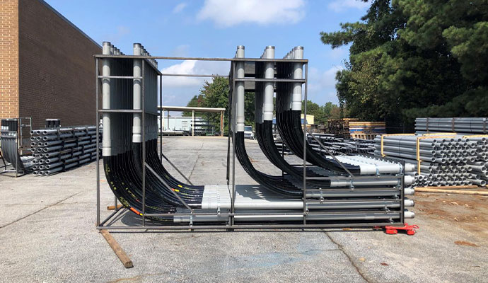 Electrical conduit pipe rack