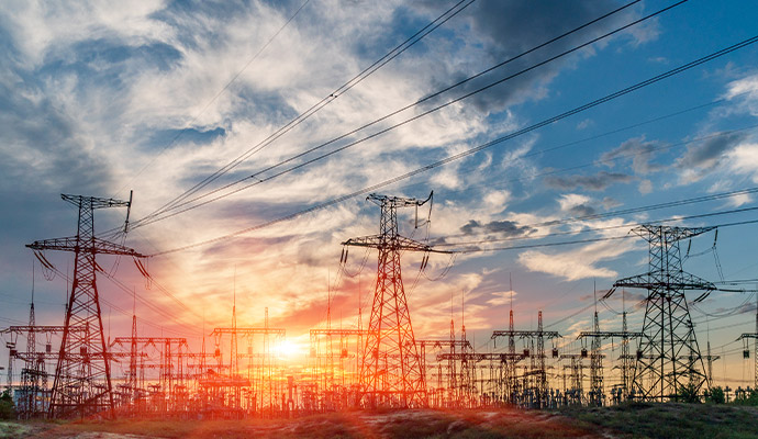 Electrical substation power grid