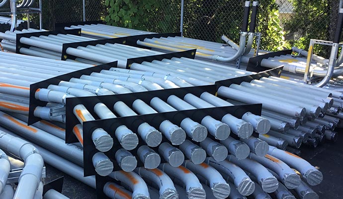 Industrial duct bank conduit pipe and spacer