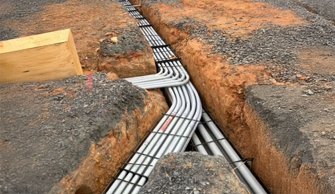 Heavy-Duty Conduit Spacers for Underground Use