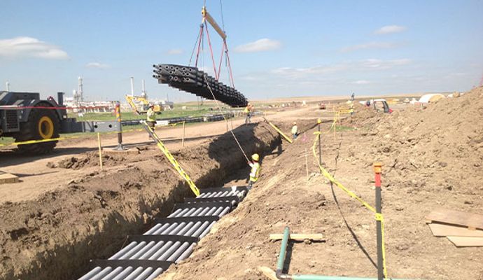 Key conduit spacers for hospital underground installations