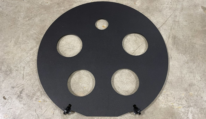 Circular conduit spacer plate