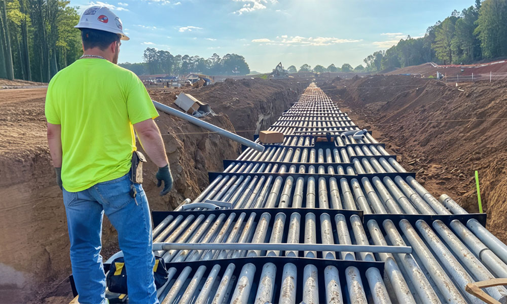 Duct bank conduit spacers