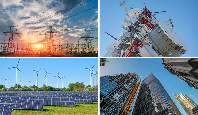 Industrial infrastructure and energy sectors