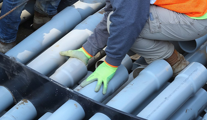 Manual PVC conduit assembly process