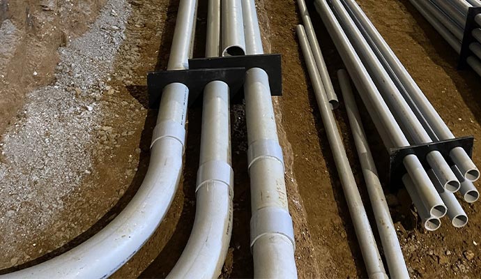 Duct bank conduit spacers Duct bank conduit spacers